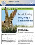 Cover page: Rabbits - From the Animal's Point of View, 2: Rabbit Housing