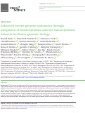 Cover page: Enhanced bovine genome annotation through integration of transcriptomics and epi-transcriptomics datasets facilitates genomic biology