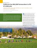 Cover page: California has 882,000 farmworkers to fill 413,000 jobs