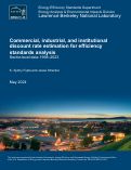 Cover page of Commercial, industrial, and institutional discount rate estimation for efficiency standards analysis Sector-level data 1998–2023