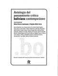 Cover page: Antología del pensamiento crítico brasileño contemporáneo