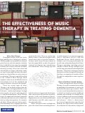 Cover page: The Effectiveness of Music Therapy in Treating Dementia